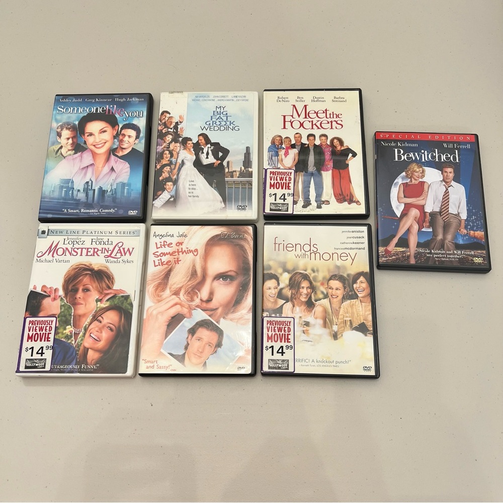 7 Movies Romantic Comedy DVD Bundle